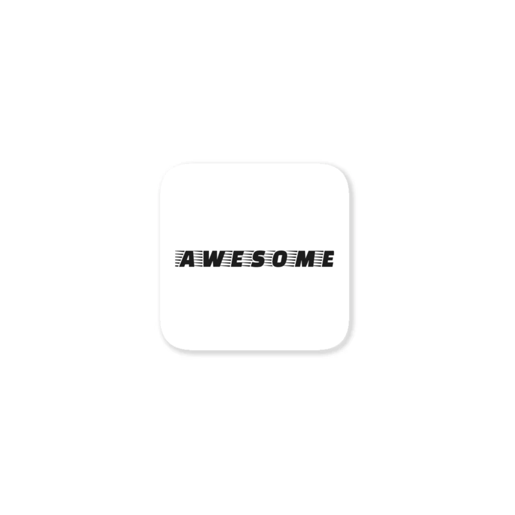 awesomeのawesome ステッカー ステッカー