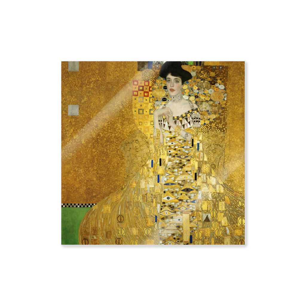 Art Baseのグスタフ・クリムト / 1907 /Portrait of Adele Bloch-Bauer I / Gustav Klimt ステッカー