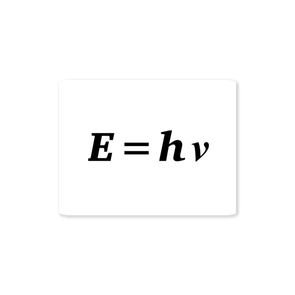 理系、技術系、エンジニアショップの物理学方程式シリーズ ステッカー