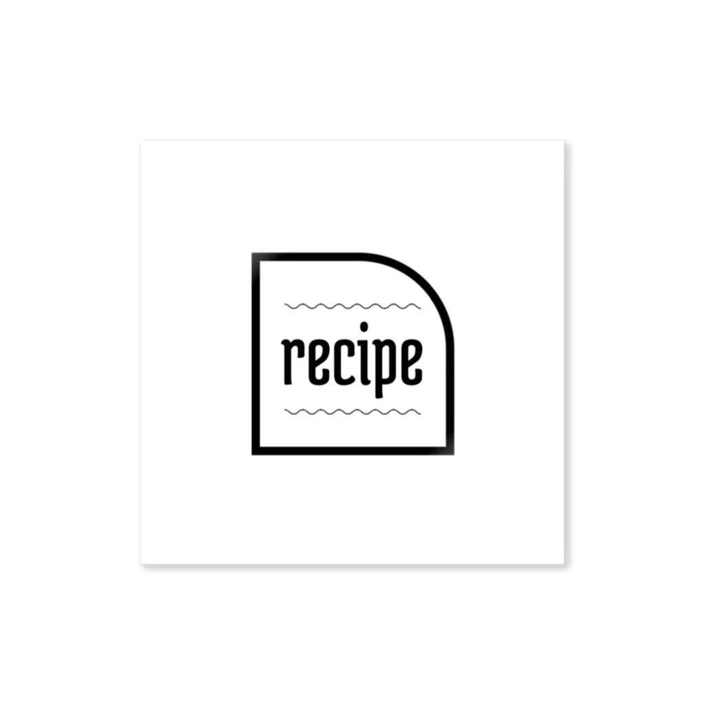 recipeのrecipe ステッカー