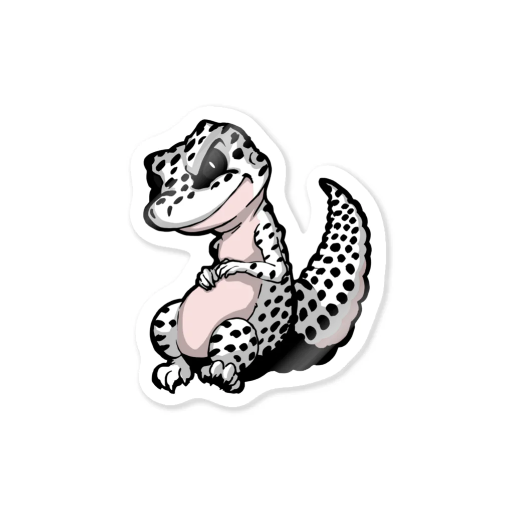 nnn Geckosのレオパードゲッコーくん(nnnゲッコーズ)スーパーマックスノー Sticker