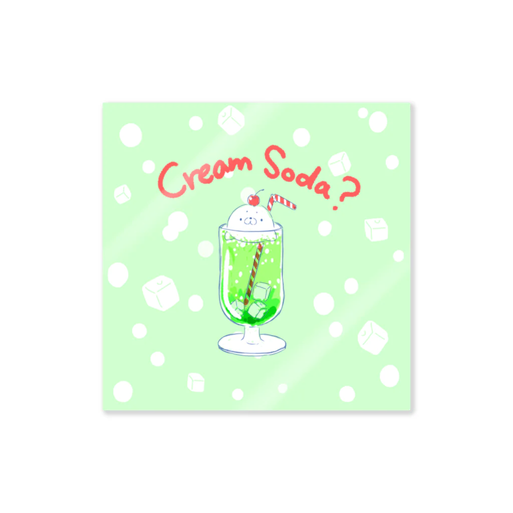 momaluluのCream Soda? ステッカー