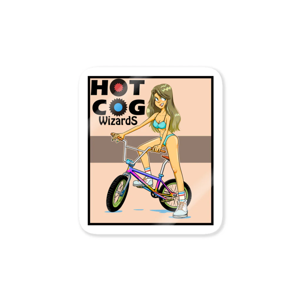 nidan-illustrationのHOT COG Sticker