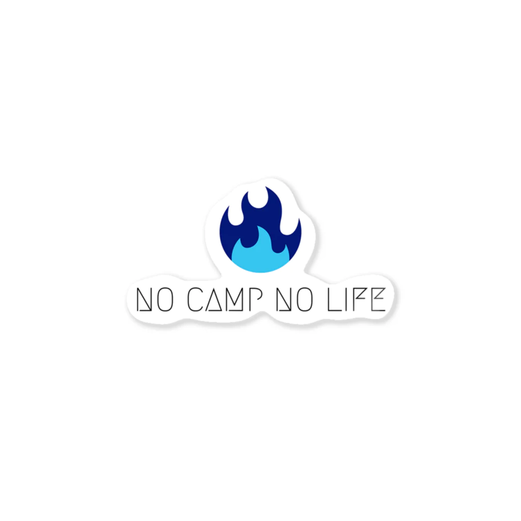 サウナキャンパーひじきのNO CAMP NO LIFE Sticker