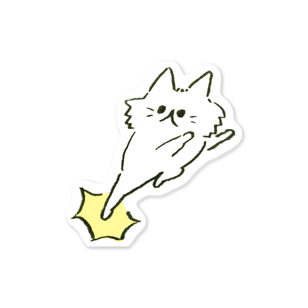 flatoutの猫キック Sticker