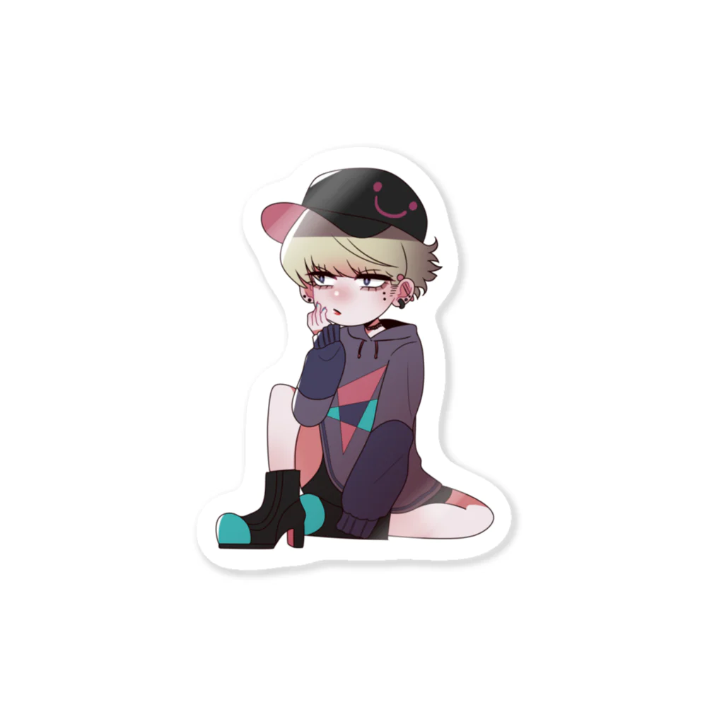 ごーやんしょっぷのボーイッシュ女子 Sticker