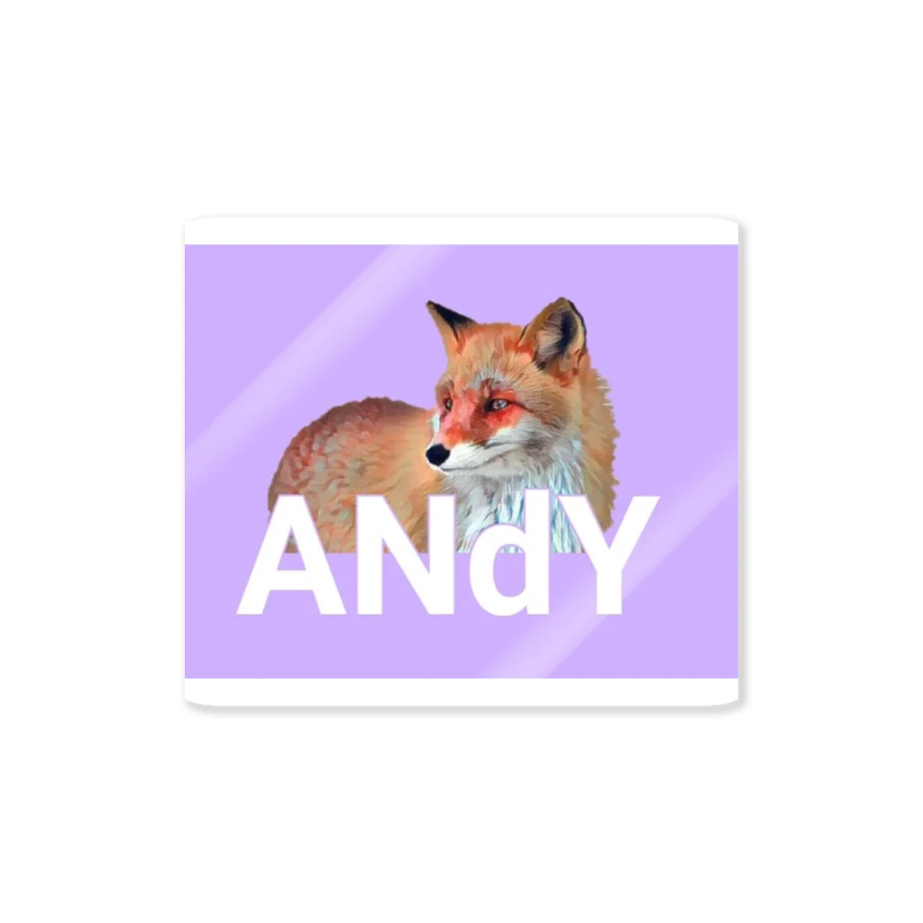 ANdYのFox andy. ステッカー