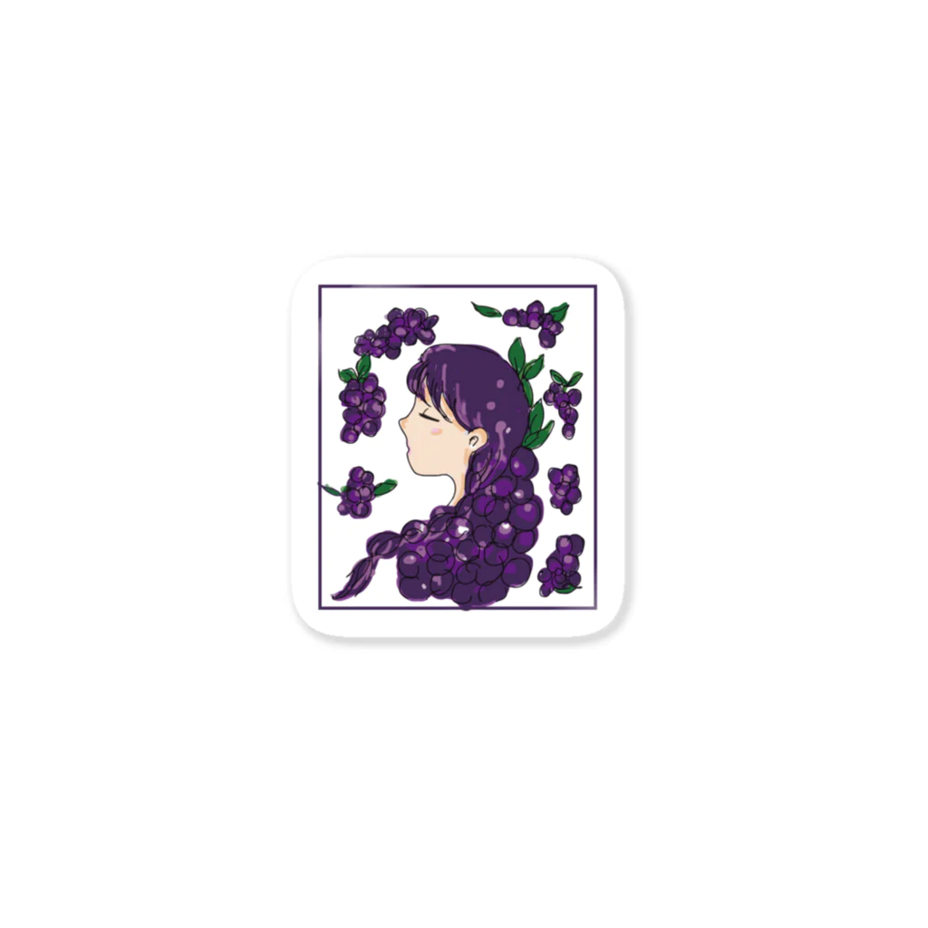 あかいろのぶどうっ子 Sticker