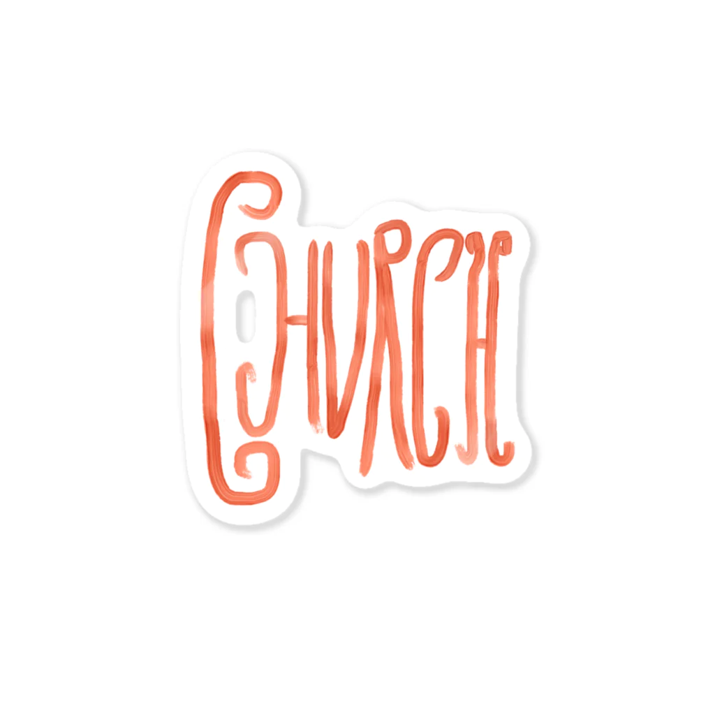 CHURCH clothesのCHURCH LOGO items ステッカー