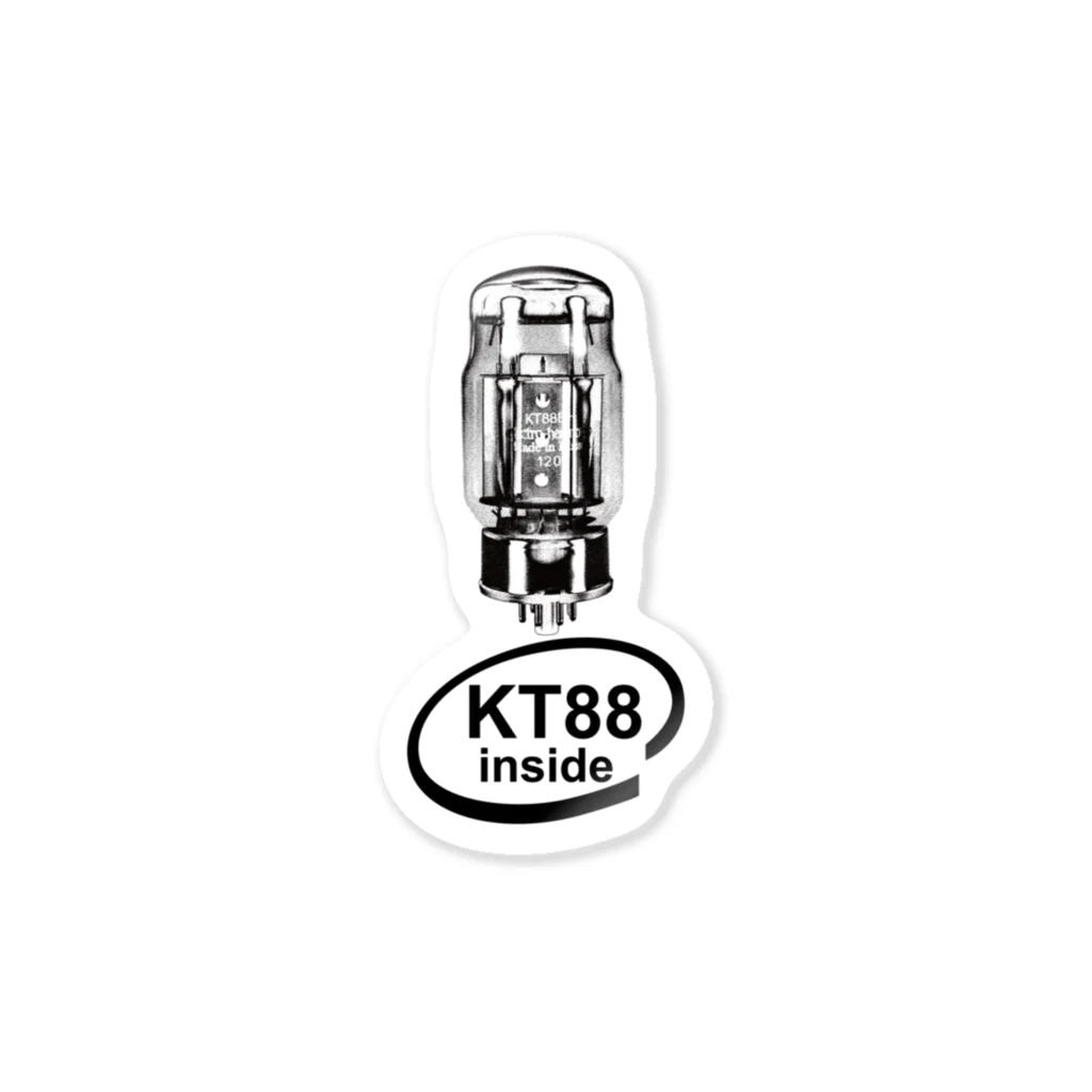 173H Designの真空管KT88黒 Sticker