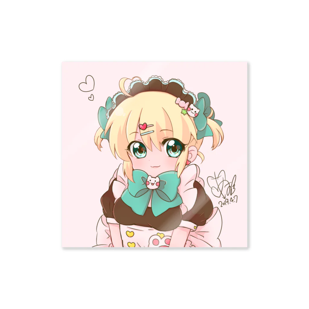 あお🍓❄️のおすまし？メイド Sticker