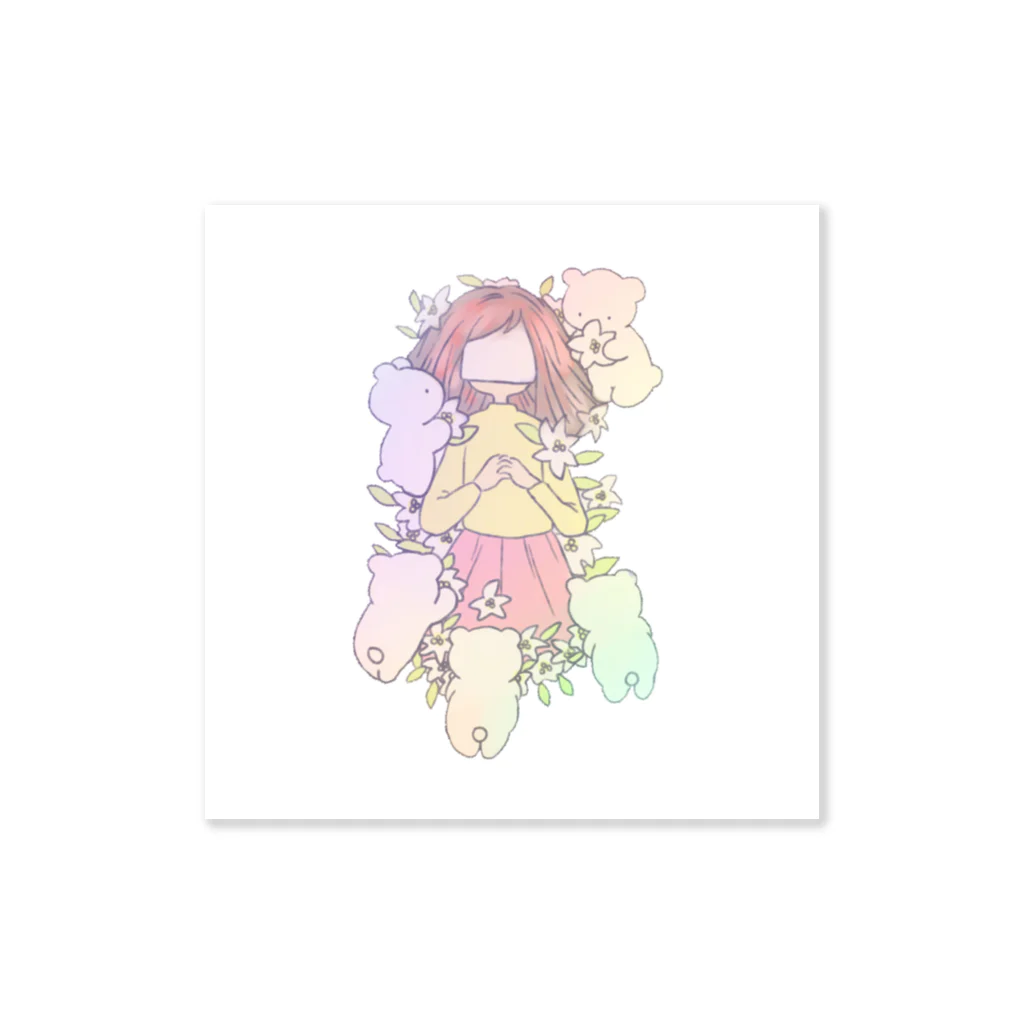 つのつきの百合の花で Sticker