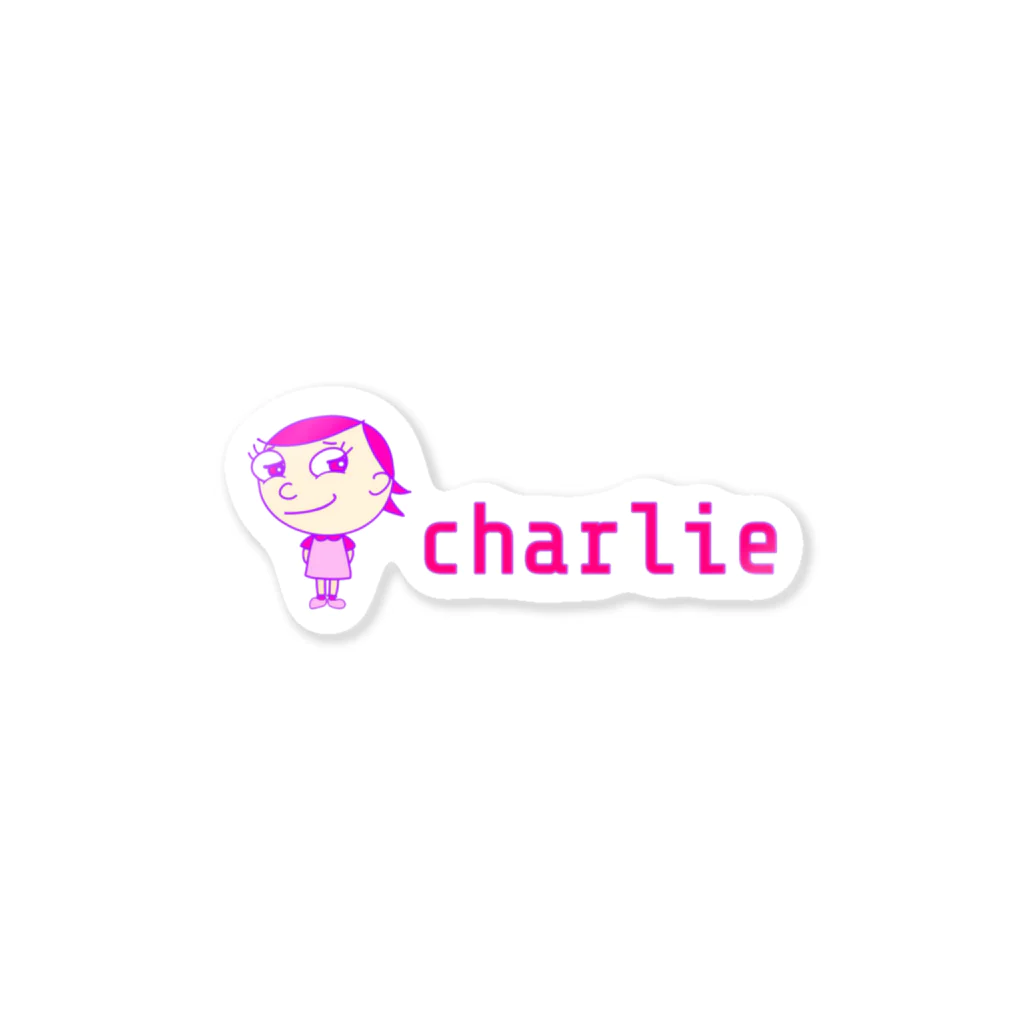 charlolのロゴcharlie Sticker