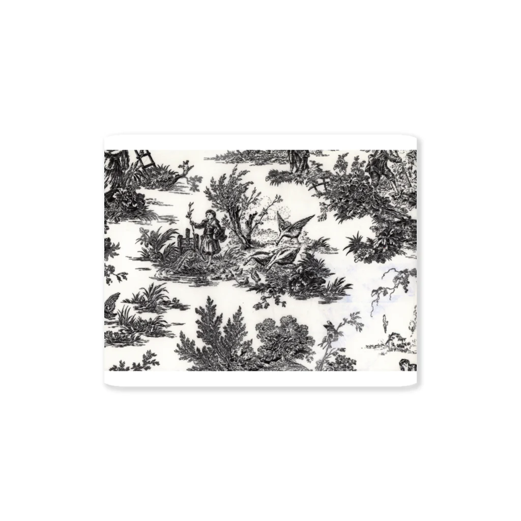 J. Jeffery Print Galleryのトワルドジュイ Toile de Jouy Sticker