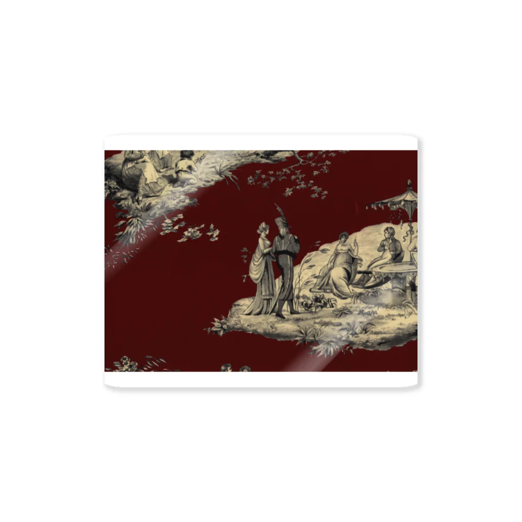 J. Jeffery Print Galleryのトワルドジュイ Toile de Jouy Sticker