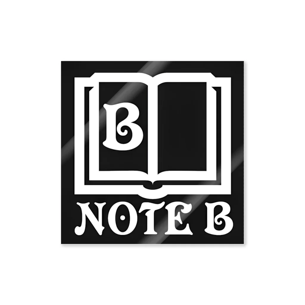 NOTE Bのblack logo Sticker