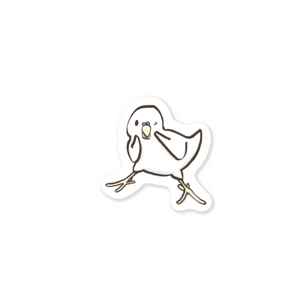 アルビノセキセイインコちゃん イラストらんど Illustland Jp のステッカー通販 Suzuri スズリ アルビノセキセイインコちゃん イラストらんど Illustland Jp のステッカー通販 Suzuri スズリ