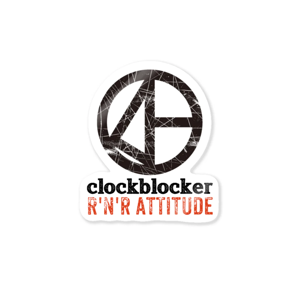 clockblocker goodsのロゴステッカー ステッカー