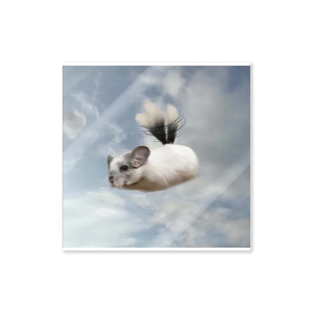 空飛ぶチンチラ / chinchillamfmfのステッカー通販 ∞ SUZURI 空飛ぶチンチラ / chinchillamfmfのステッカー通販 ∞ SUZURI