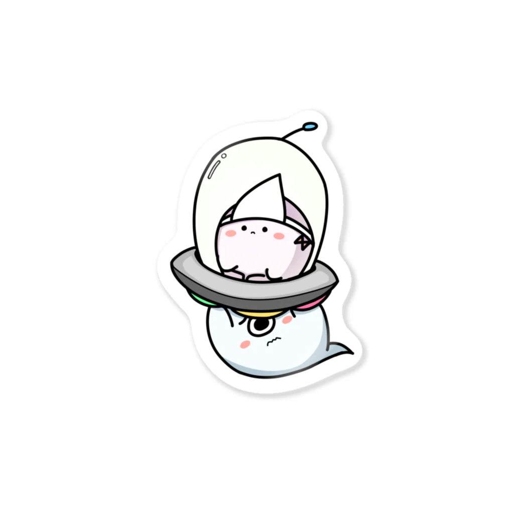 shinrei_appのおばけUFO Sticker