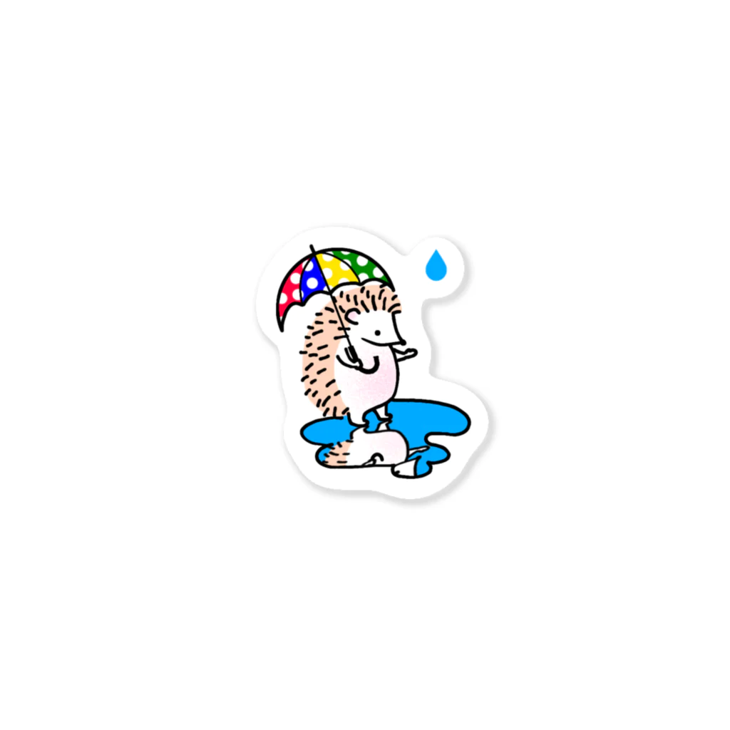 @芋っ子🍠の雨宿リネズミ Sticker