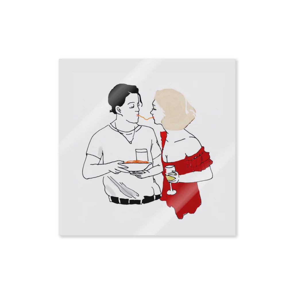 夕日のi wanna kiss u Sticker