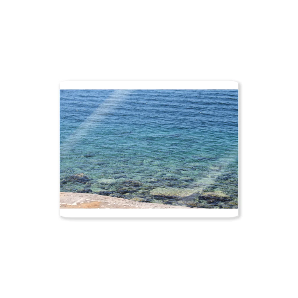 happy hillsのクロアチアの海 Sticker