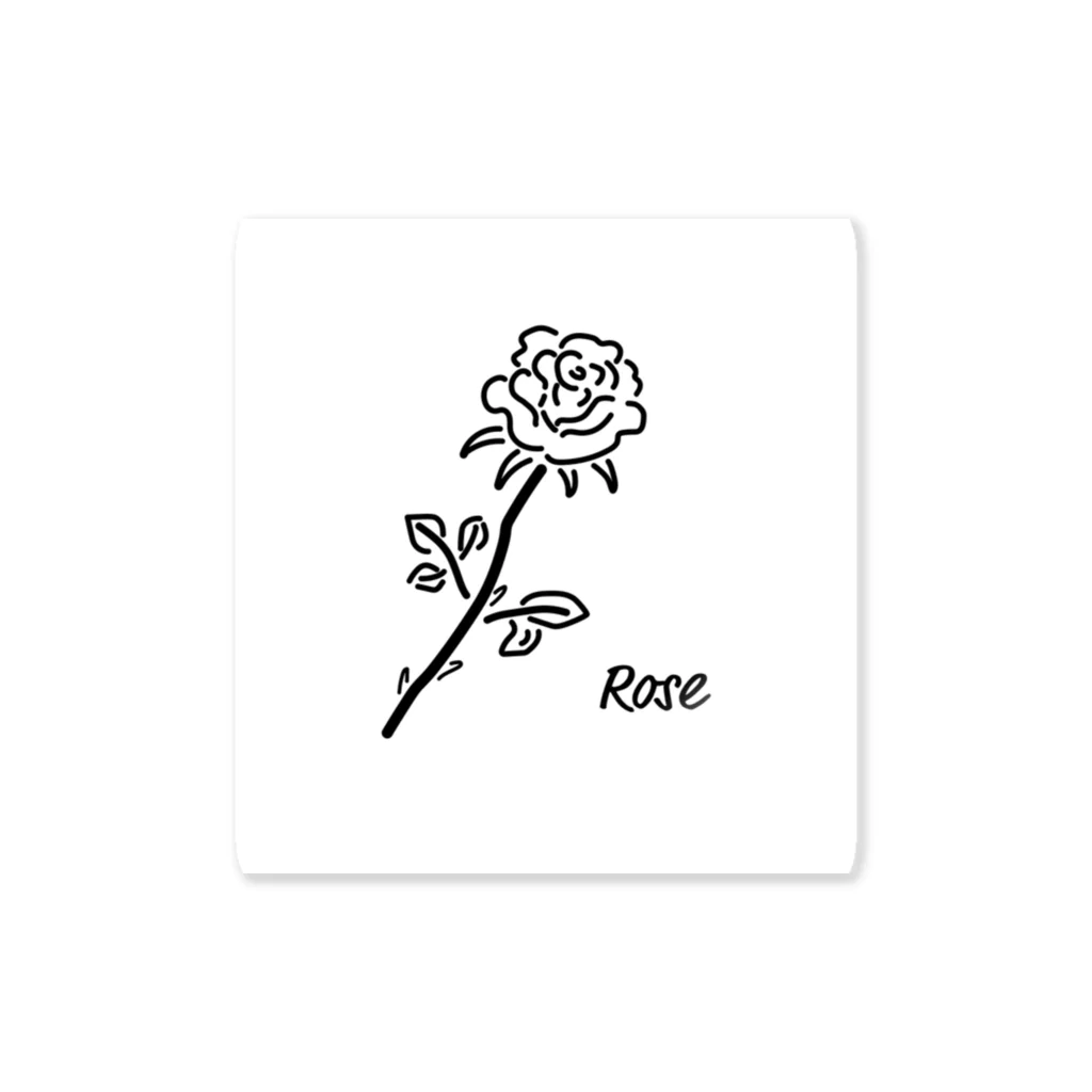 Yuichiroの一輪のバラ Sticker