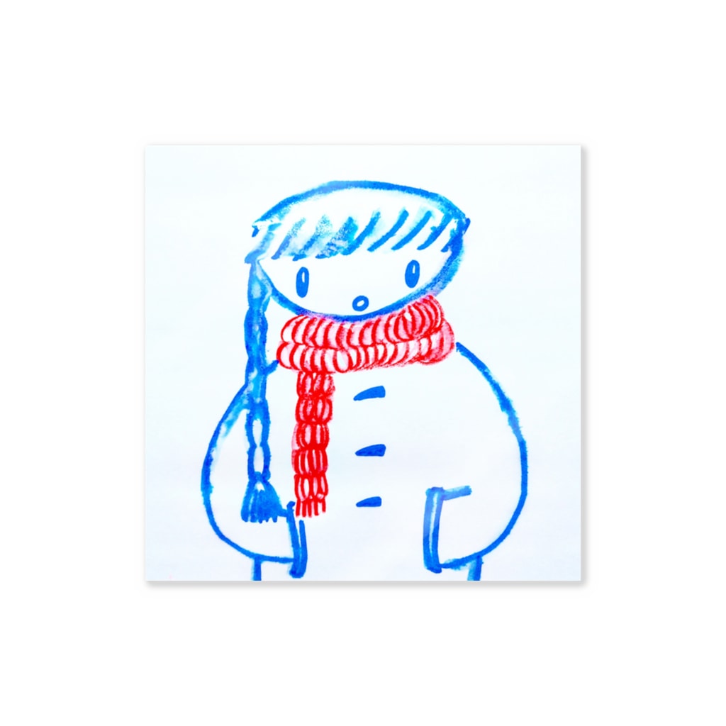 赤いマフラー しがないななしshop Shiganai のステッカー通販 Suzuri スズリ