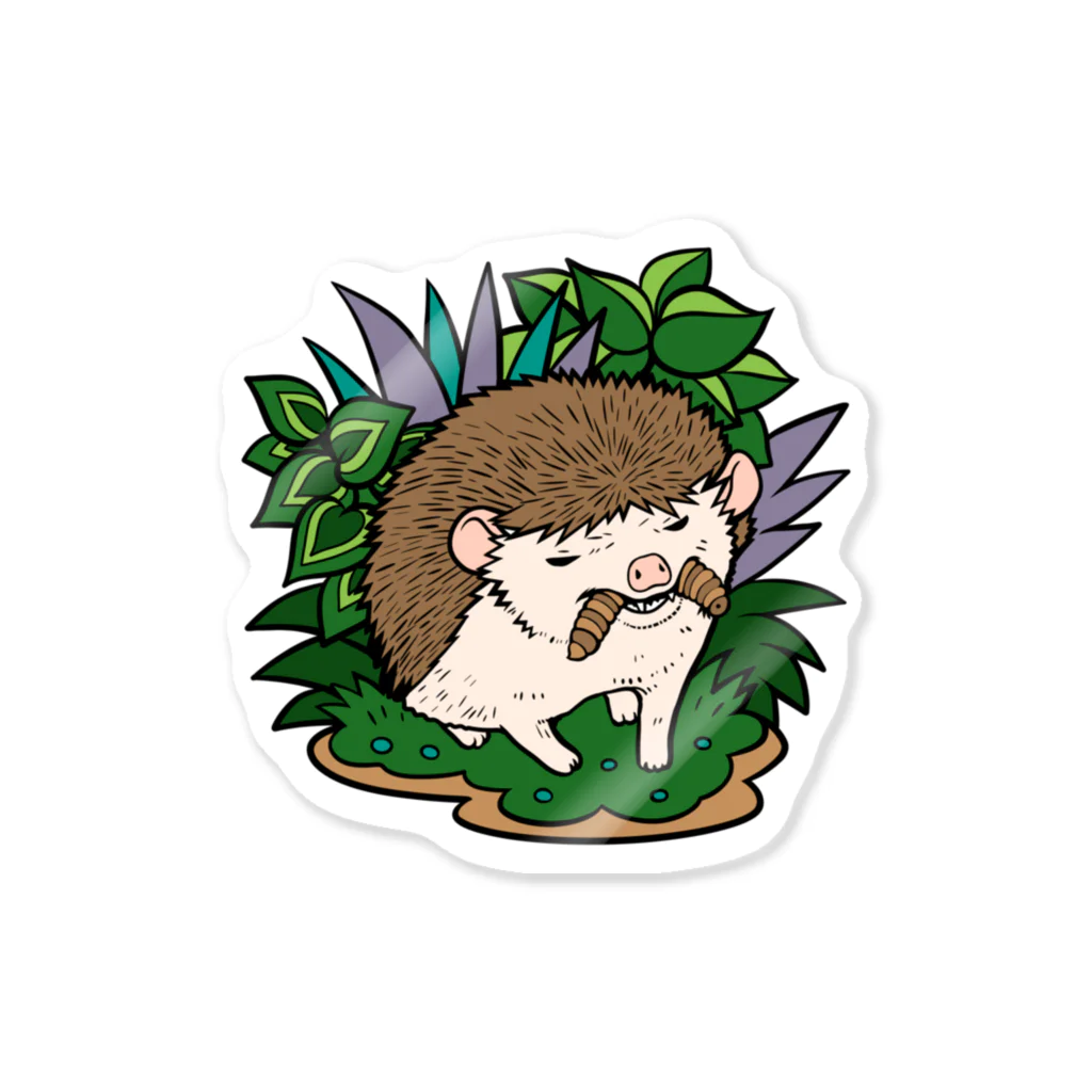 ポメ村ポメラニアンの虫食いハリネズミ ノーマル Sticker