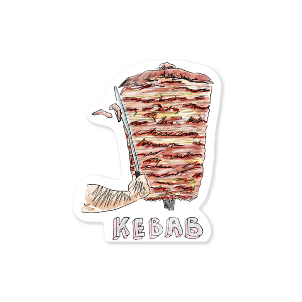 リーマン絵師のThe Kebab ステッカー