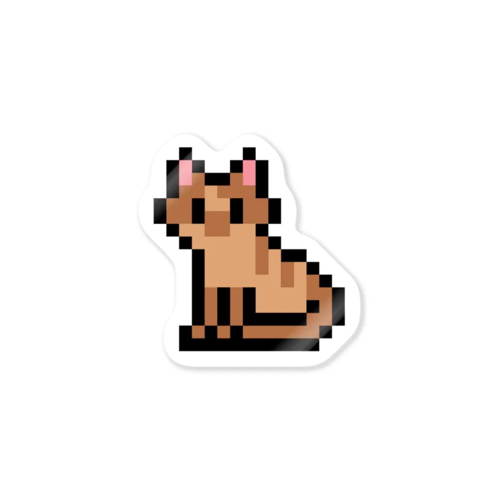 Pixtriumのドット絵にゃんこ める(大きめ) Sticker