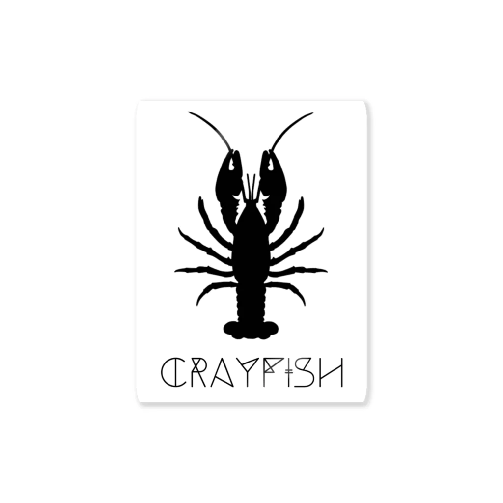 crayfish designのザリガニ ステッカー