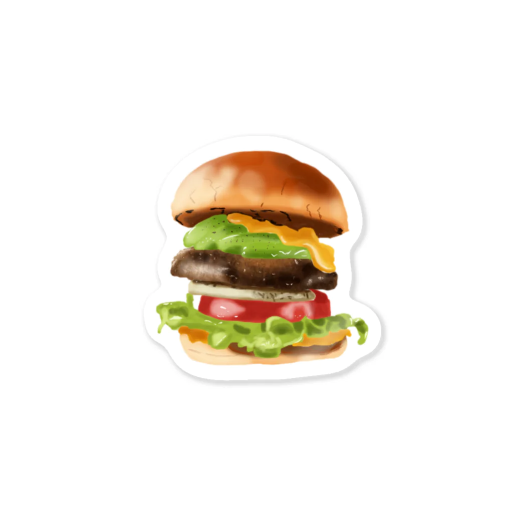 手描きのやつ商店のハンバーガーのやつ Sticker