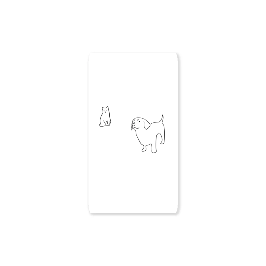 チワックスのちゃちゃまるのいぬとねこ Sticker