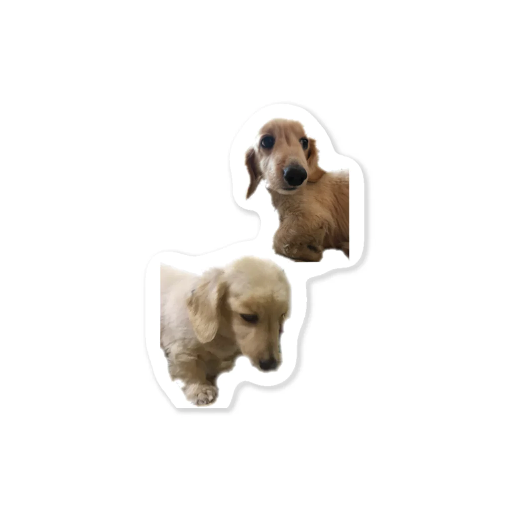 ロックの愛犬と一緒 Sticker