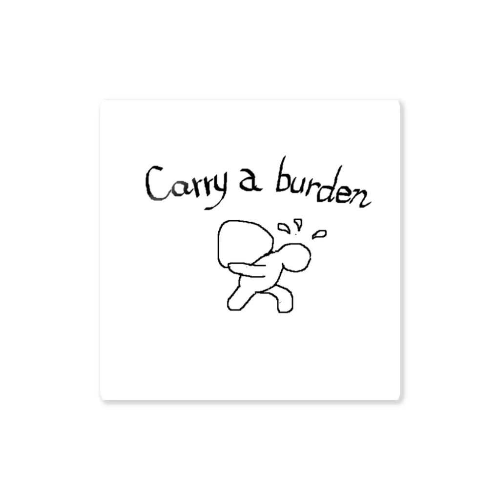 momo310のcarry a burden ステッカー