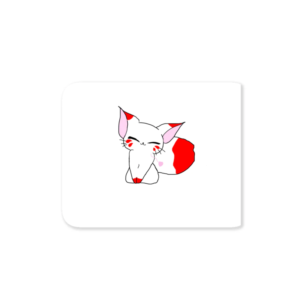 White_Foxの白ギツネさんステッカー Sticker