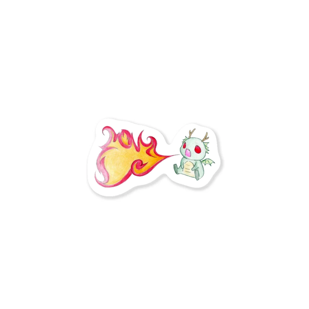 らくーんのべびーどらごん Sticker