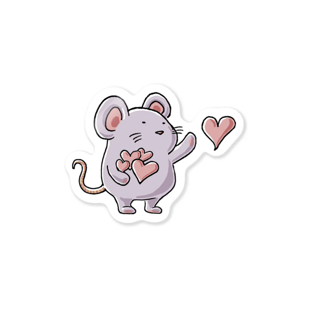 おつかるぱすのうすむらさきねずみ　好きです Sticker