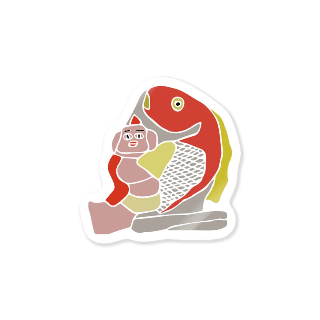 MOBの帖佐人形　鯛恵比寿 Sticker