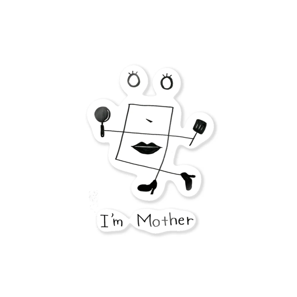 mellowのI'm Mother サン ステッカー