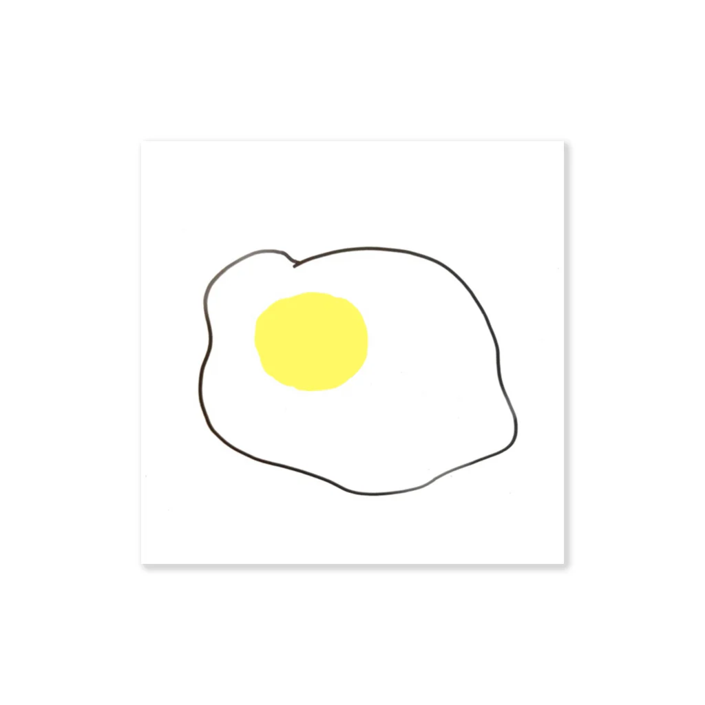 beigeのegg Sticker