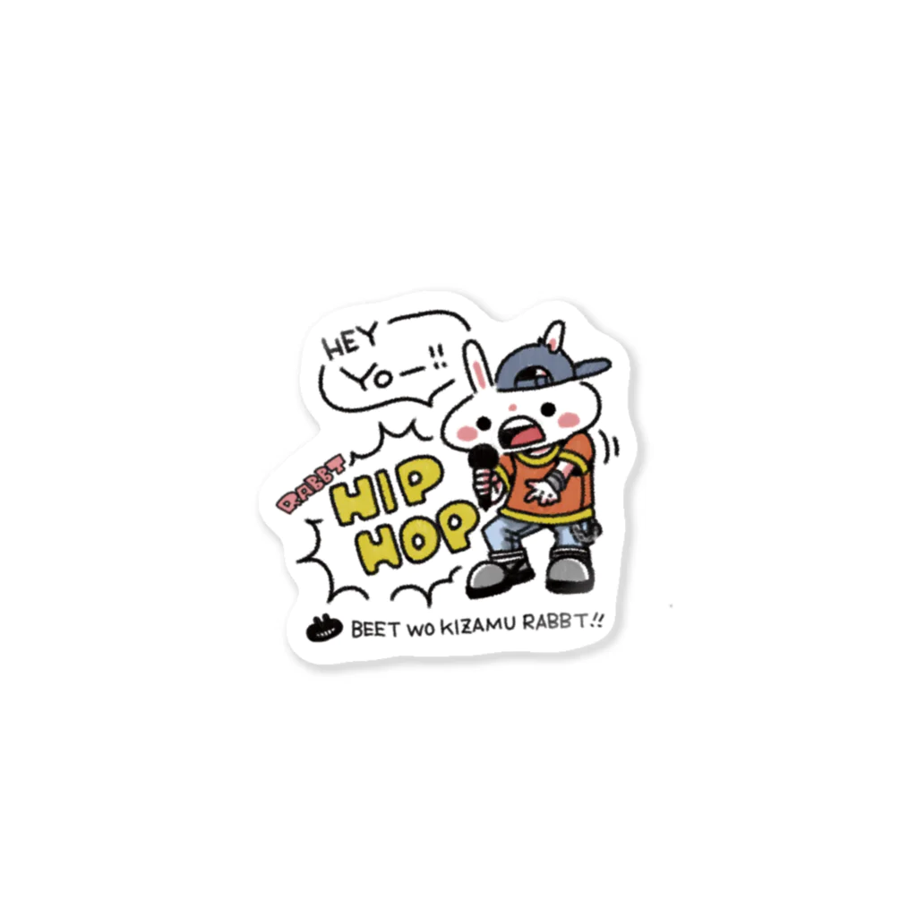 もろもろのビートを刻むラビットくん Sticker