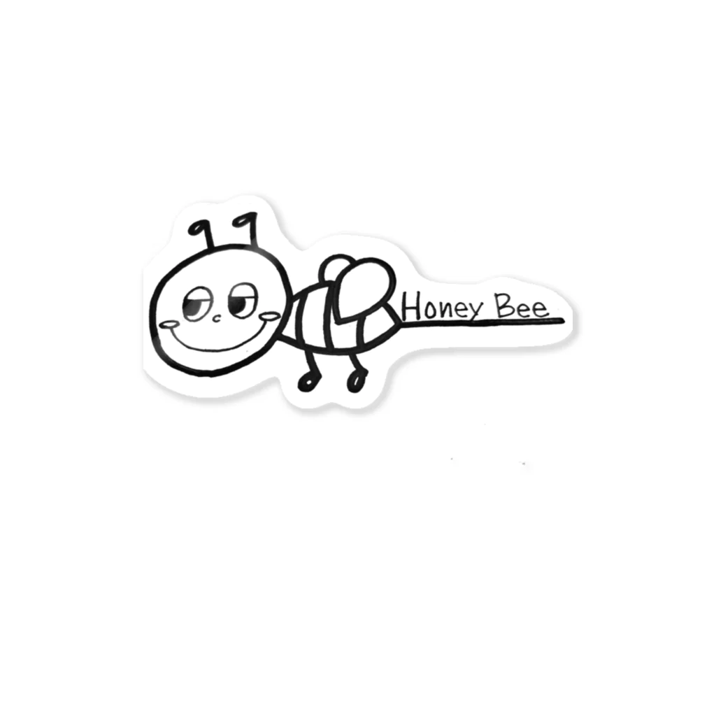 funny M'sのHoney Bee Sticker