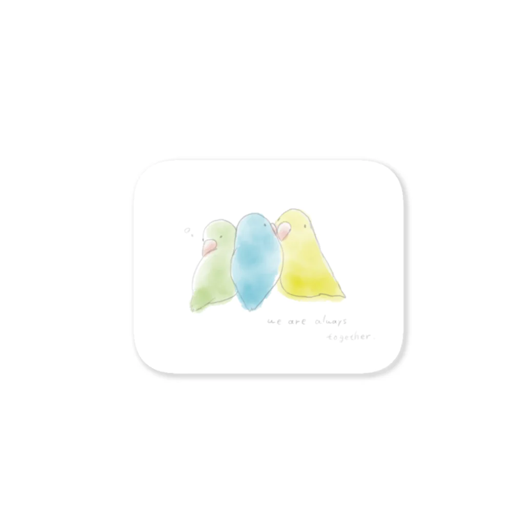 deepbluebirbのpacific parrots Sticker