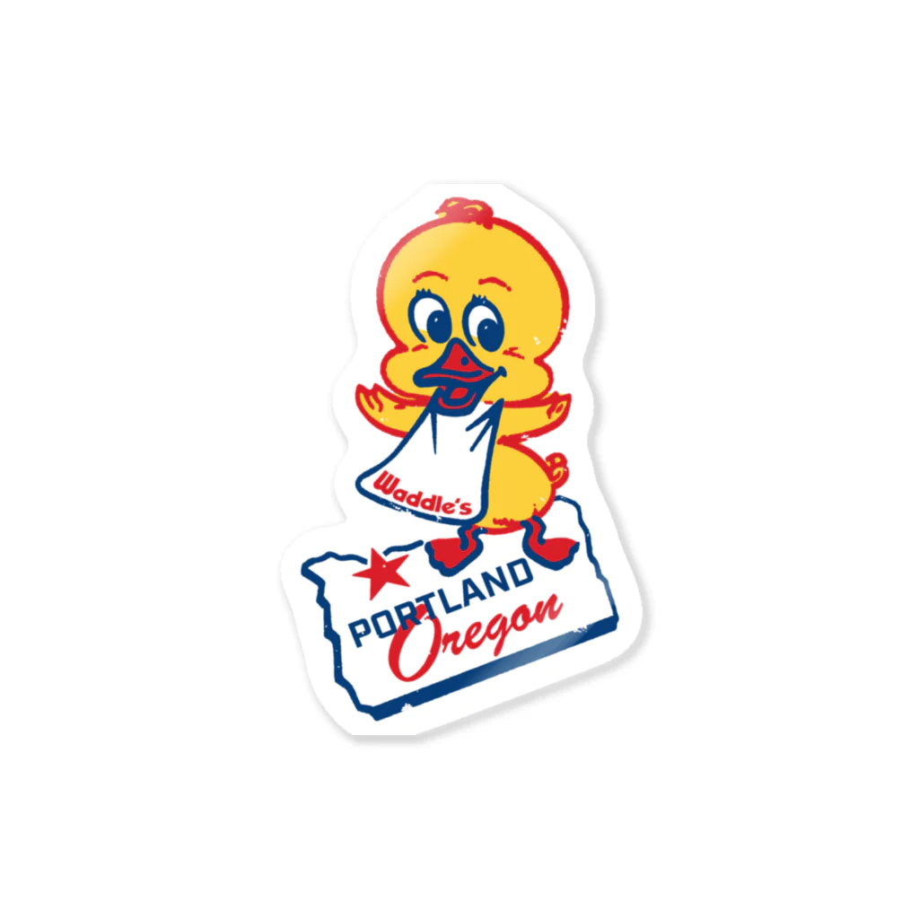 Bunny Robber GRPCのWaddles Restaurant_70s Sticker