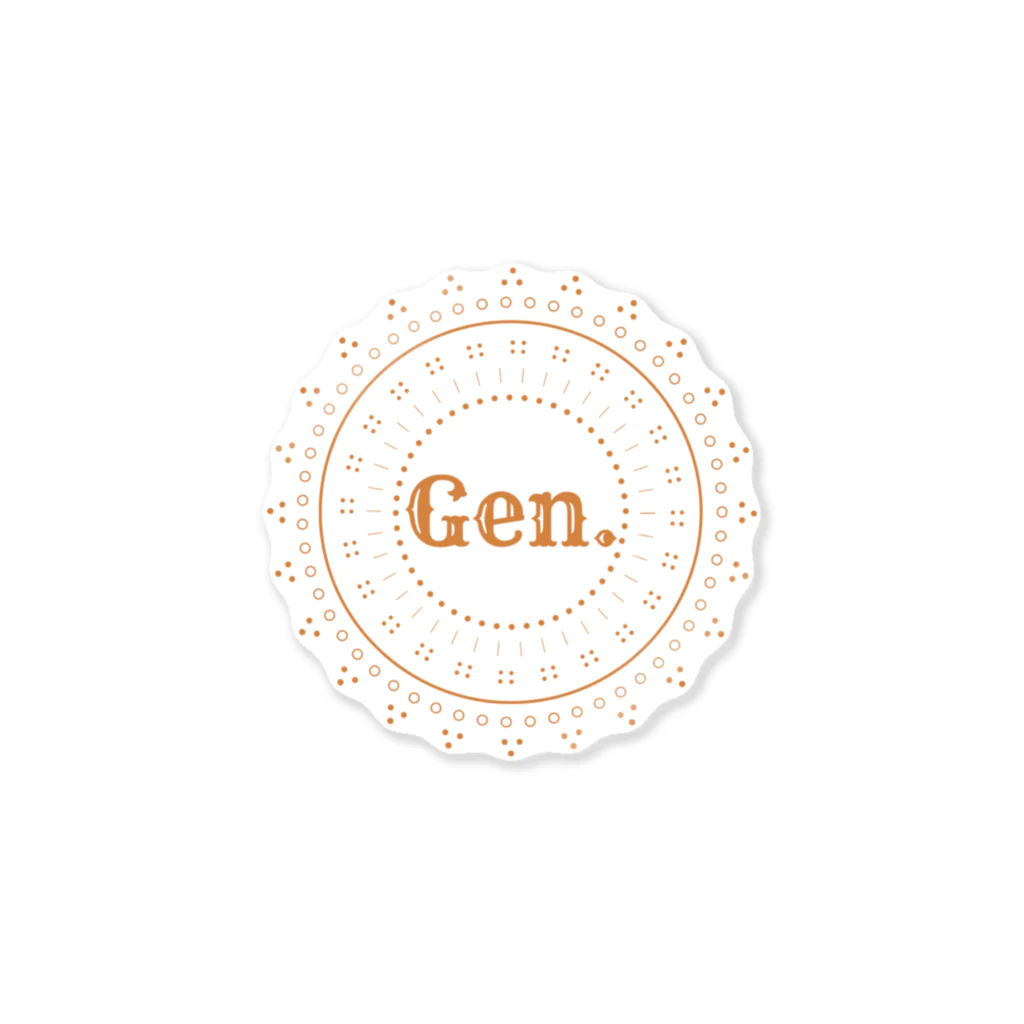 Gen.のGen. Logo Sticker