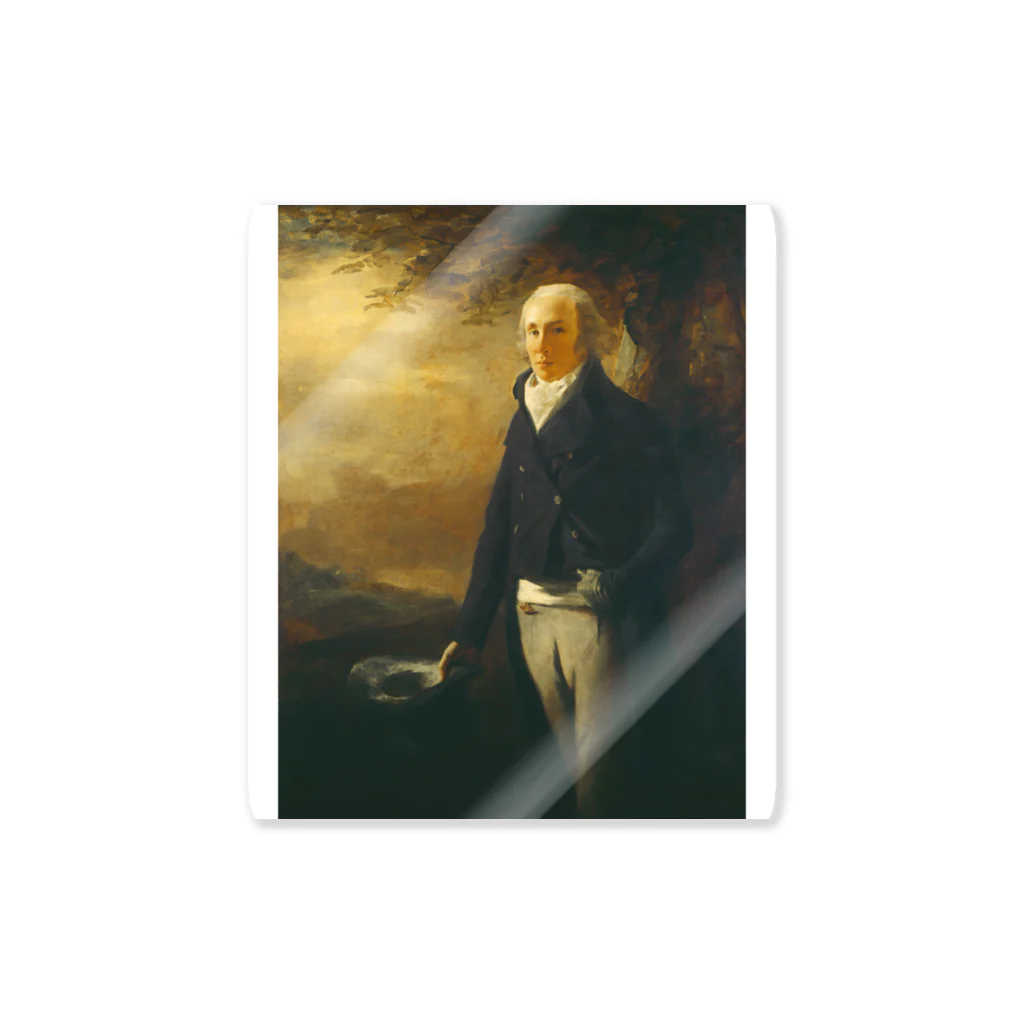 ミステリーキャンバスのヘンリー・レイバーン作　肖像画「デイビッド・アンダーソン」 Sticker