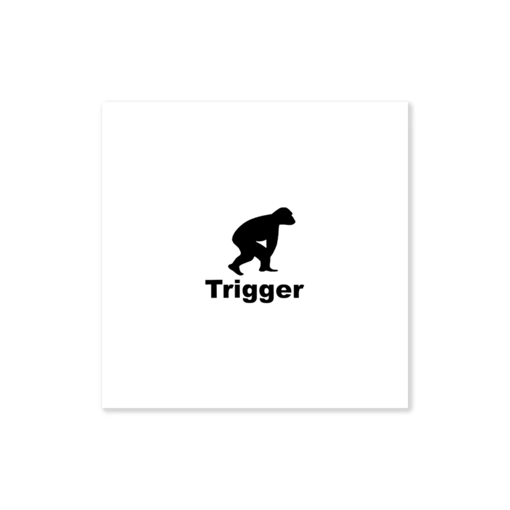 Triggerのジップパーカー ステッカー
